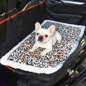 Backseat Dog Bed Mat, Dog Mat for Car Backseat Extender, 24.8'' x 54'' Non-Slip Travel Pet Blanket for Back Seat, Washable, Soft & Scratch-Proof, Universal Fit for Car, SUV, Truck, 2'' Thick