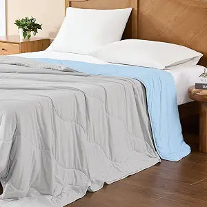 WDCOZY Cooling Comforter Queen Size, QMAX>0.4 Soft Blanket for Hot Sleepers | Lightweight & Ultra-soft, QMAX>0.4, Reversible & Breathable, Machine Washable, All-Season Comfort for Hot Sleepers. 90x90.