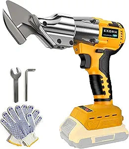 Cordless Brushless Sheet Metal Shear,Compatible With Dewalt 18-20V Max Batteries, 2300RPM Motor, 360 Swivel Head, 14GA Steel Cutting,Multi-Material for Stainless Steel/Iron/Leather/ (Bare Tool Only)