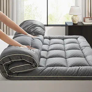 2~3In Extra Thick Mattress Topper Cooling Pillow Top Airflow Design for Hot Sleepers, Soft Comfort & Supportive, Pressure-Relieving Pad for Back & Side Sleepers, Easy Setup & Wash, Full 54*75