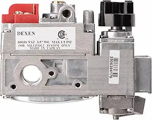 6003S-NG OEM CSA Certified Natural Gas Millivolt Fixed Flame Height Gas Valve for Fireplaces, Pedestal Stoves, and Other Hearth Systems