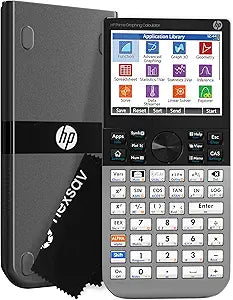HP Prime G2 Graphing Calculator  Multi-Touch 3.5" Color Display CAS Exam Approved SAT/AP/IB Scientific Calculator for School, Highschool, College Students  Programmable, 256MB, Includes Case + Cloth