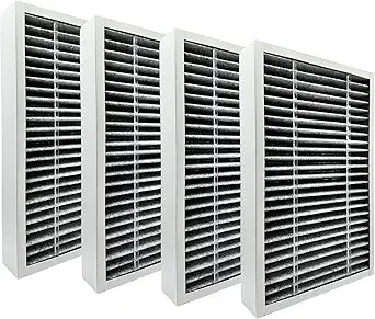 Nispira F1 C01 T02 Carbon Odor Reduction HEPA Filter Replacement For 3M Filtrete Room Air Purifier FAP-C01-F1, FAP-T02-F1, FAPF-F1-O, FAP-C01BA-G1, FAP-T02WA-G1, FAP-ST02W, FAP-ST02N 4 Packs