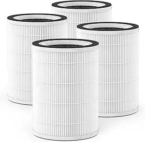 4 Pack KILO Replacement Filter Compatible with Afloia KILO, KILOPLUS, KILOPRO, MIRO, MIRO PRO and MORENTO MR-Kilo, 3-Stage Filtration for Afloia Kilo Filter