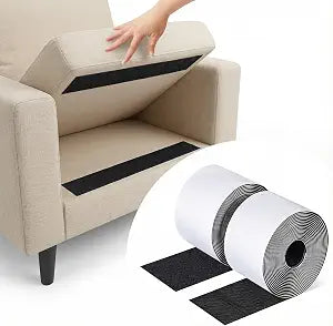 Non Slip Couch Cushion Gripper Roll 4 Inch x 18 Feet, Anti Slip Couch Cushion Gripper with Strong Adhesive Backing, Rug Gripper for Carpet and Non Slip Mattress Gripper, Cut to Fit Furniture Stability