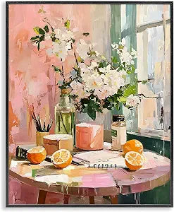 Citrus Breakfast Table Still Life, 16 x 20 Inch Framed Gicle Print