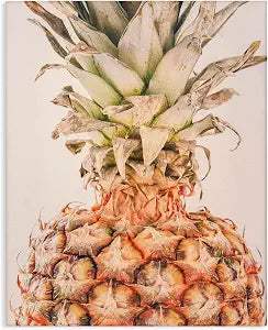 Stupell Industries Tropical Pineapple, 24 x 30 Inch Canvas Wall Art