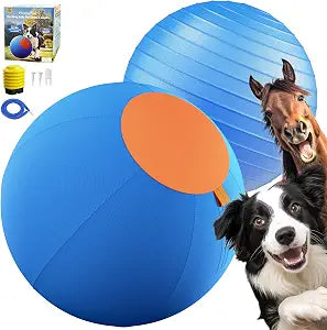 Happypaw 3.0 2026 Upgrade 18'' Herding Ball for Dogs  Enhanced Chew Resistance & Heavy-Duty Material, Dog Toy Agility Equipment for Australian Shepherds,Collies, Includes 5 Repair Patches