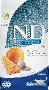 Farmina, N&D Ocean Herring, Pumpkin & Orange Adult Dry Cat Food, 52.8 Ounce