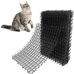 Hmyomina 16 x 13 Inch Cat Scat Mat with Spikes Outdoor/Indoor, Cat Deterrent Mat(16 Pack)