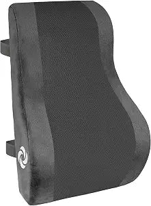 Samsonite Ergonomic Lumbar Support Pillow for Office Chair and Car Seat - Memory Foam Back Support Lumbar Pillow, Premium Cushion Chair Support for Lower Back Pain Relief and Versatile Use (Gray)