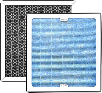 H13, Filter/Activated Carbon Filter Replacement Set Compatible for AlorAir PureAiro HEPA Pro/Max Air Scrubber (770, 870, 970), Abestorm Air Scrubber Filteair HEPA S1 S2 S3 V1 V2 V3, 2-Pack