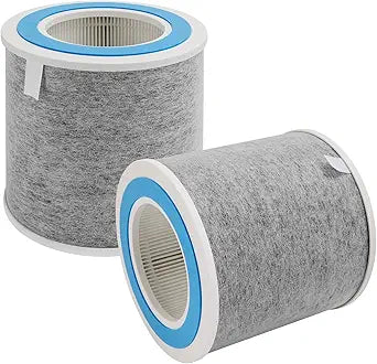 HP102 True HEPA Replacement Filter Compatible with Shark Air Purifier HP100, HP102, HC450, HC451, HC452, HC455, Compares to Part # HE1FKBAS and HE1FKPET, 2 Pack (HP102 Filters (2-Pack))