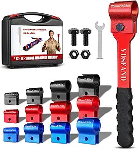 Vdsfand 12 IN 1 Door Hinge Adjustment Tool Multi-Size Hinge Gap Adjusting Wrench Kit Heavy Duty Door Hinge Repair Tool for Residential and Commercial Use