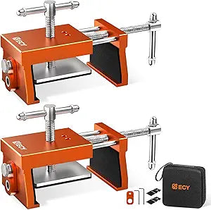 ECY Cabinet Clamps 2 Pack - Cabinet Face Frame Alignment ToolAnodized Aluminum Alloy, Professional Installation Clamps for Woodworking & DIY Projects