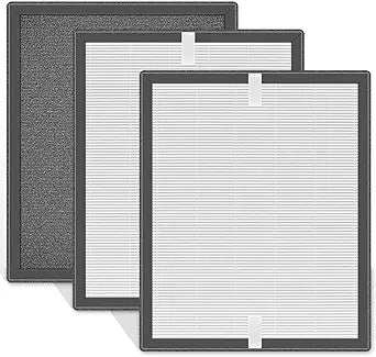P400-RF Replacement Air Filters, Compatible With TPLMB P400 Air Purifier, H13 Hepa, 3 in 1 True HEPA Filter, High-Efficiency Carbon Filter (3-Pack∩╝
