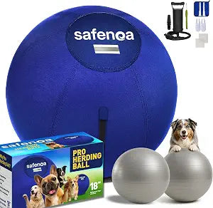 18 Herding Ball for Dogs with 2 Inner Balls, Dog Herding Ball for Mental & Physical Stimulation, Interactive Toy for High-Energy Dogs, Herding Ball for Australian Shepherd & Working Breeds