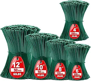 Zip Ties Assorted Sizes 4+6+8+10+12-Inch,600PCS Green Zip Ties,Multi-Purpose Self-Locking Nylon Cable Tie,Wire Tie Perfect for Home,Garden Trellis,Office,Garage and Workshop.
