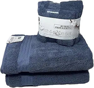 100% HydroCotton | Includes: 2 Luxury Bath Towels, 2 Hand Towels & 2 Washcloths | Quality, Ultra Soft Towel Set | 6 Piece Set (Blue)