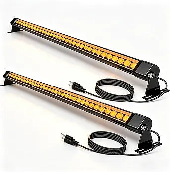 72W Outdoor Wall Washer Light, 4FT 2700K Warm White LED Wall Washer Lights, 120V IP67 Waterproof LED Light Bar for Outdoor, Plug-in (2 Pack)
