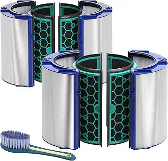 Leemone 2 Pack TP04 HP04 Filter Replacement Compatible with Dyson TP04 HP04 DP04 TP05 DP05 Air Purifier, 360┬░ Combi Glass Filter & Activated Carbon Filter