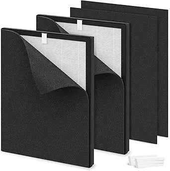 KJ300 Replacement Filters∩╝Compatible with VEWIOR KJ300 Purifier | 3-Stage Filtration | 2 Pack Main Filter + 4 Pre-Filter