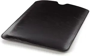 Dockem Executive Sleeve for MacBook Pro 13 (2016, 2017, 2018, 2019) & MacBook Air 13 Retina (2018 & 2019): Elegant Dark Brown Synthetic Leather Pouch Case, Slim, Simple, Professional Laptop Cover