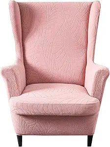 HZDHCLH Wingback Chair Slipcovers 2 Piece Stretch Spandex Washable