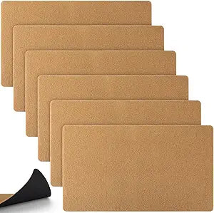 Tinideya 6 Pcs Coir Doormat with Heavy Duty Backing, Blank Welcome Doormat for Outdoor Indoor Entryway - Non-Slip Backing Easy to Clean Front Door Mat for Porch, Mudroom & Garage (29 x 17 Inches)