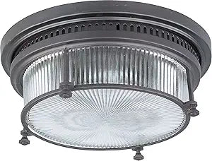Maxim Lighting Hi-Bay 2-Light Flush Mount | Bronze Finish | Modern Indoor Light Fixture | Ideal for Bedrooms, Hallways & Entryways | Dimmable | Home Decor Ceiling Fixture | 25000CLBZ