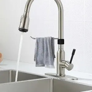 1 Pack Dish Towel Holder for Multiple Kitchen Sink FaucetsSilvery