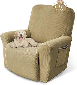 Recliner Chair Cover Lazy Boy Recliner Covers Recliner Covers for Recliner Chair 1 Piece Furniture Protector Prevent wear and pet HairRecliner,Tan Brown