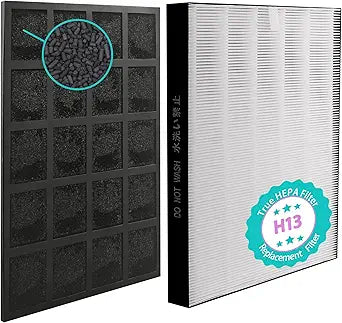 FP-A80UW Replacement Filter Compatible with Sharp Air Purifier FPA80U,FPA80UW, Compared to Part# FZA80HFU, FZA80DFU, 2 Count