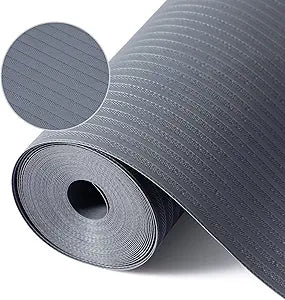 Shelf Liners for Kitchen Cabinets, 24Inch x 30Ft, Non Adhesive Shelf Liner, Non-Slip Kitchen Drawer Liners, Waterproof Durable Cabinet Liners for Shelves, Refrigerator, Pantry, Dark Gray