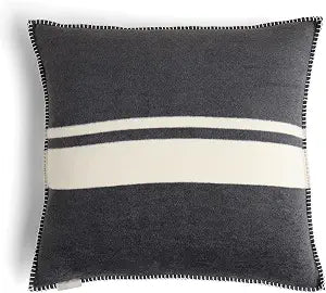 Preston Lane Highrise Throw Pillow 21" x 21", Premium Cotton Blend, Decorative Accent Pillow for Sofa, Bed & Boho Home Dcor, Includes Cover and Soft G450 GSM Fill - Made in Portugal, Slate