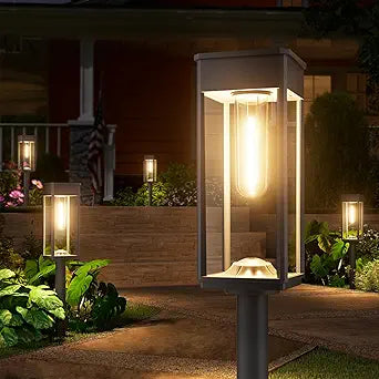 NEWMESSI 8 Pack Bright Solar Pathway Lights Outdoor,IP65 Waterproof Auto On/Off Solar Garden Light Path Lights Solar Powered for Outside Yard Path Lawn Walkway Driveway Landscape Lighting Patio Decor