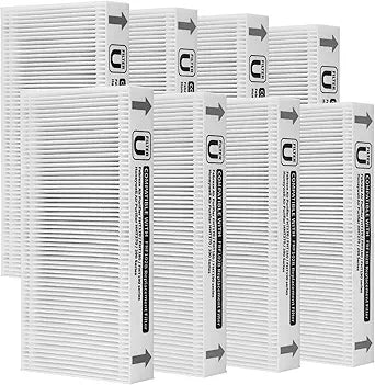 8-Pack FRF102B Replacement Filter Compatible with Febreze FRF102B/FHT170/FHT180/FHT190 Purifiers and Honey-well Clean U Filter HRF201B/HHT270/HHT290 Purifiers