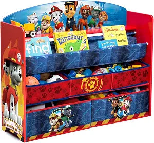 Delta Children Deluxe Book & Toy Organizer, Nick Jr. PAW Patrol