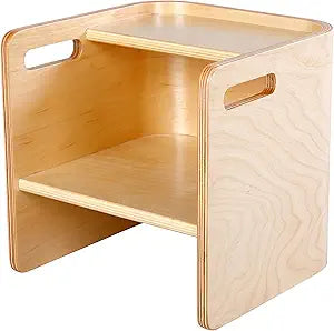 Bentwood ConvertiCube Toddler Chair and Table, Kids Furniture, Natural
