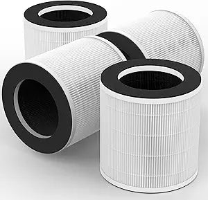 4-Pack H7126 Replacement Filter Compatible with GoveeLife H7126 Mini Air Purifier, 3-in-1 High-Efficiency Filtration System, with Aromatherapy Tablets