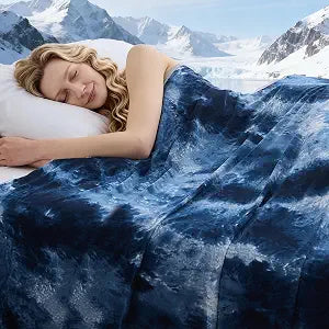 Cooling Blanket King Size (90"X108"), Cold Blanket for Hot Sleepers, Ultra-Cool Lightweight & Breathable, Soft Thin for Night Sweats, Bed & Couch