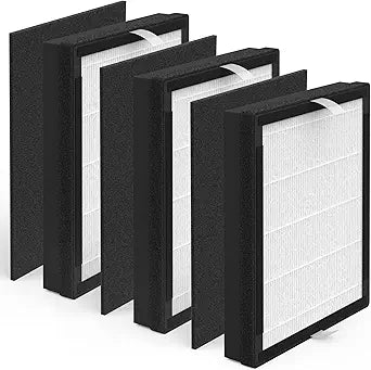 3 Packs IAF-H-100A Replacement Filter A Compatible with 3M Filtrete FAP-C01-A Idylis AC-2119, IAP-10-100, IAP-10-150, IAPC-40-140 Air Purifi-ers Part# 1150096 3 Premium Filters + 3 Carbon filters