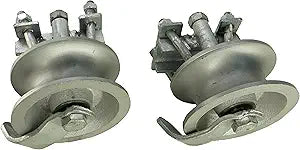 Rear Pipe Track Wheels for Chain Link Sliding Gates-by Sourdough Gate Hardware, Silver