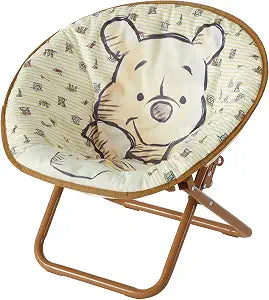 Disney Winnie The Pooh Toddler 19" Folding Saucer Chair, Ages 3+