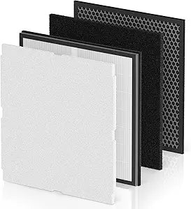 4 Pack MinusA2 Filter Replacement Kit Compatible with MinusA2 Air Purifi-ers, SPA-700A, SPA-780A, SPA-780N, 4-in-1 HEPA and Activated Carbon Filter [for Odor]