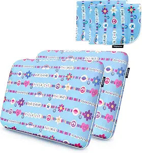 Imaginarium Cooling Memory Foam Fun Pillow with Cool-to-The-Touch Friendship Cover 2 Pack (Blue) Plus 2 Additional Pillow Covers