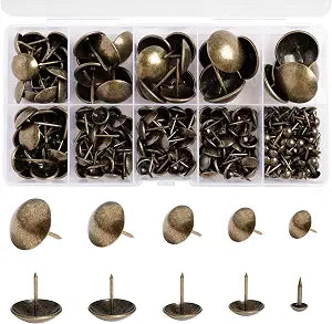 SVKN Upholstery Tacks for Furniture 120pcs Antique Bronze Nails
