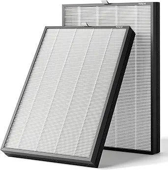 C3500 and C3500 WIFI Air Purifier Original Replacement Filter Set, 1 Ture HEPA Filter and 1 Activated Carbon Filter (1 Pack-2 Filters)