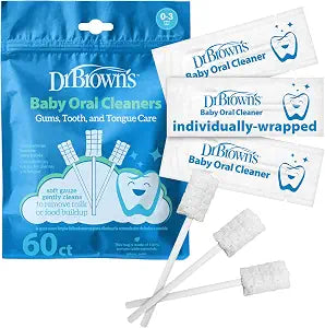 Dr. Brown's Baby Oral Cleaners, 0m+, 60 Count