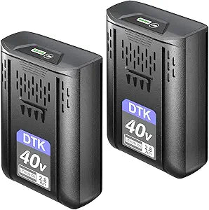 DTK Replacement for Kobalt 40V Battery 2800mAh Fit All 40V Series Cordless Power Tools Batteries 2 Packs
